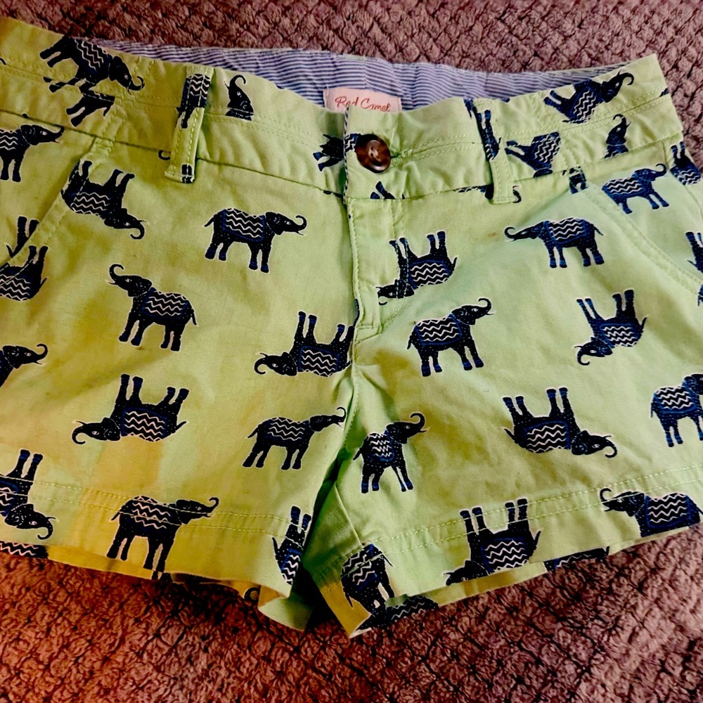 Red Camel print shorts